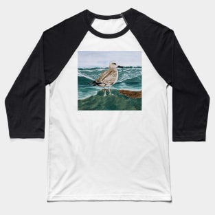 seagull on the shore Baseball T-Shirt